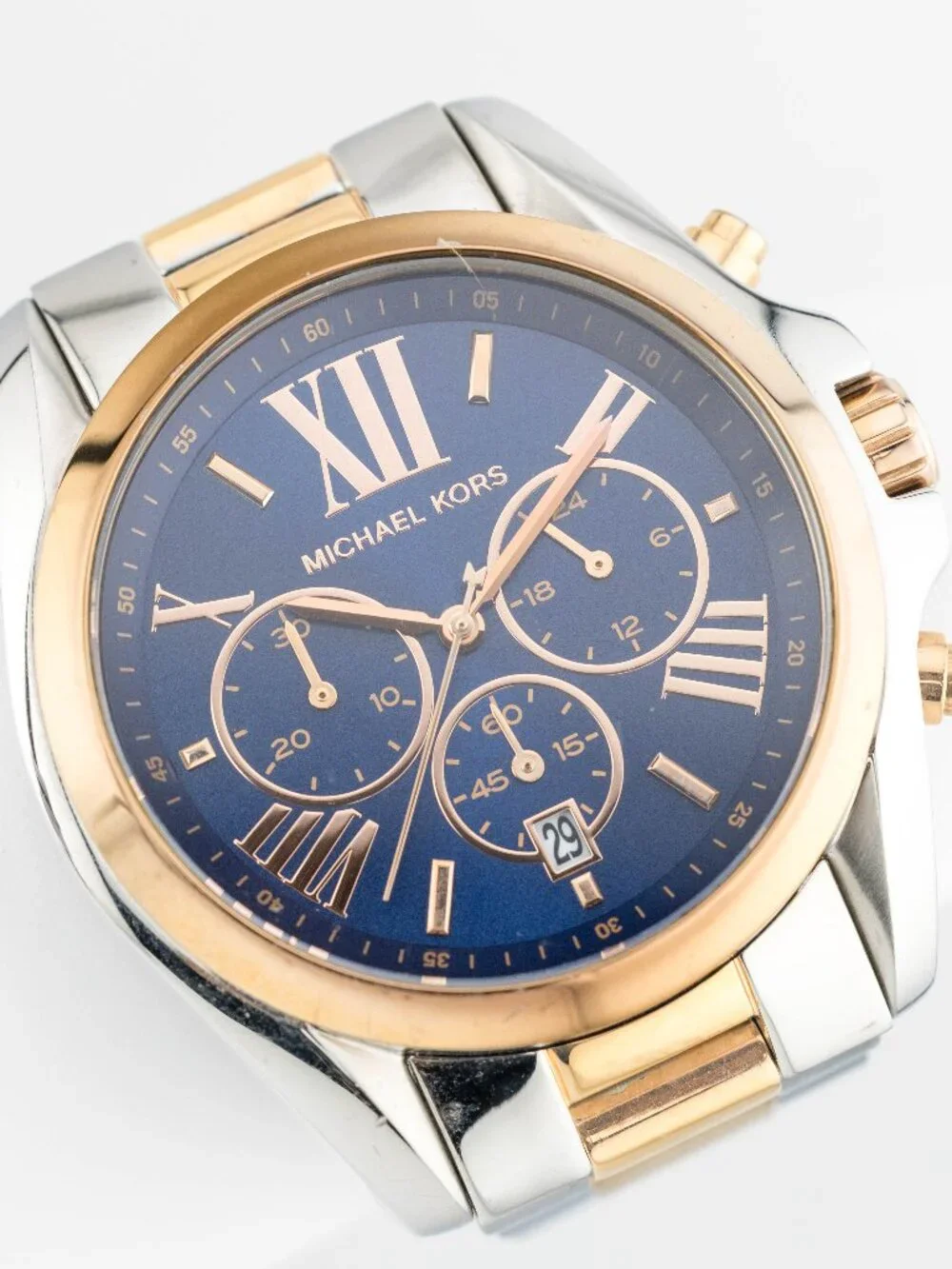 Michael Kors MK-5606 Chronograph Quartz Analog Women's Watch New Battery